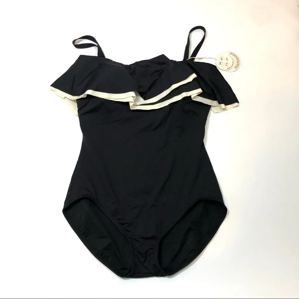 Coco Reef Agate Ruffle Bandeau one piece swimsuit - Picture 5 of 8